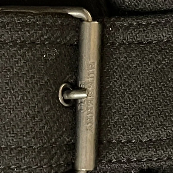 Burberry Black Fitted Trench Coat Wool - Picture 5 of 13